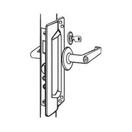 Don-Jo LP 207 EBF-CP 7 ft. Chrome Plated Out Swing Latch Protector LP 207 EBF CP
